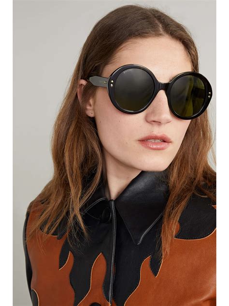 gucci round sunglasses 2017|gucci women's oversize round sunglasses.